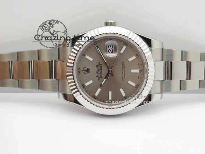 MiroTime 1221 DateJust II 41mm SS BP Maker Best Edition Gray Dial On SS Bracelet SA Trendsetting 3736